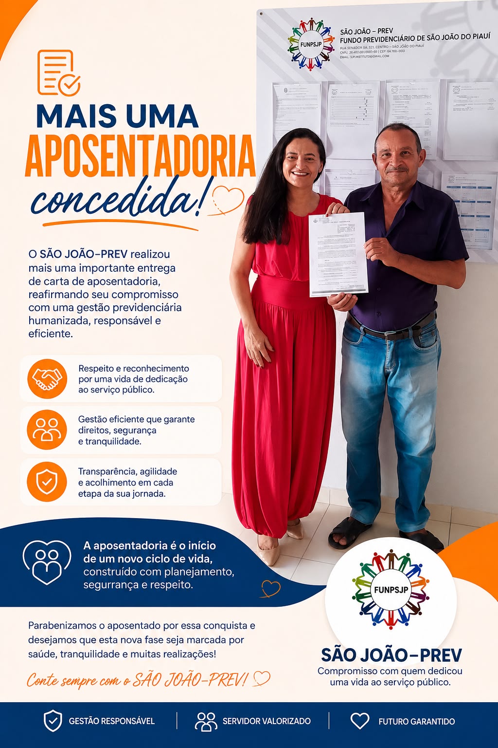 📄 Aposentadoria concedida com respeito e valorização ao servidor